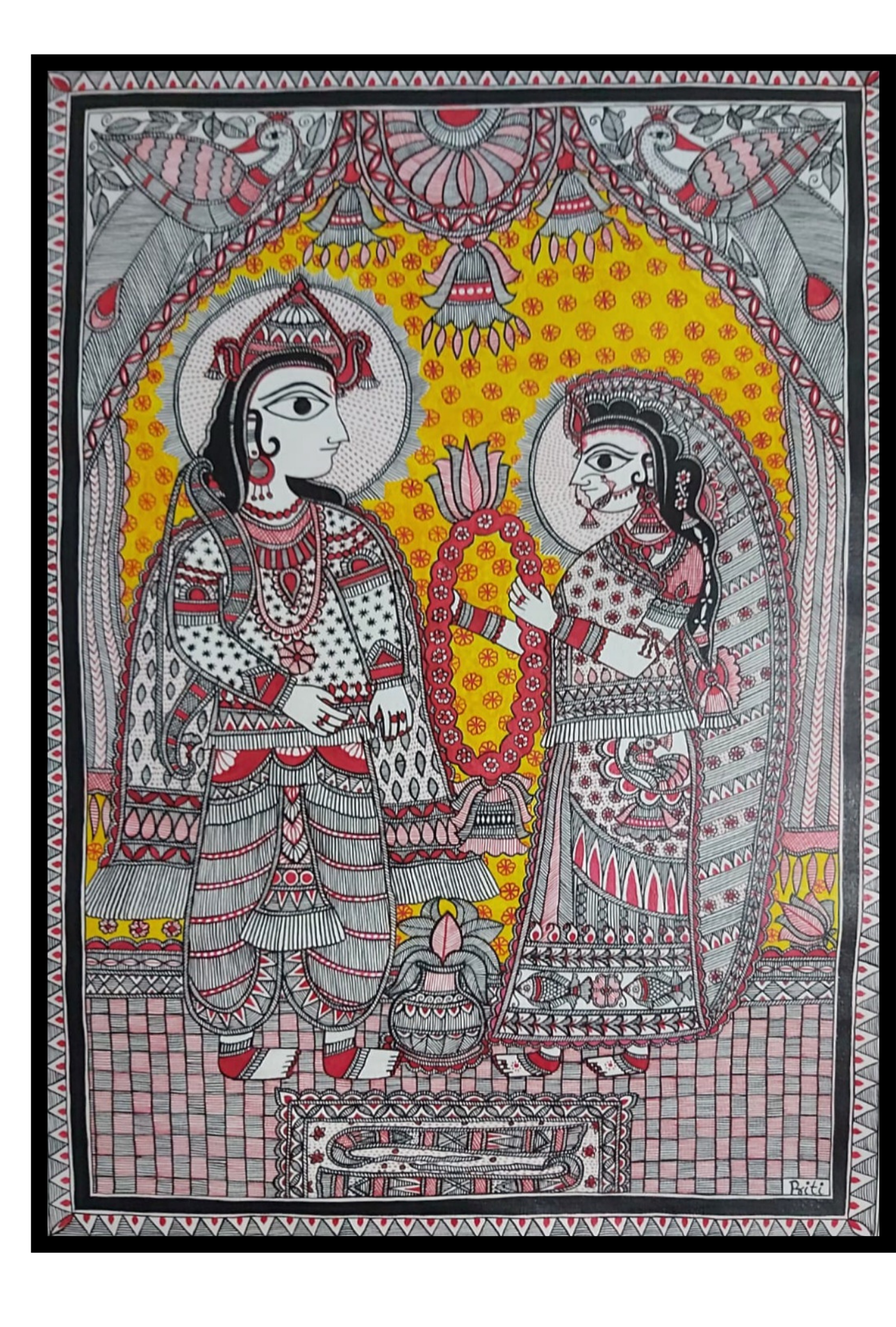 Madhubani - Ram-Sita Marriage