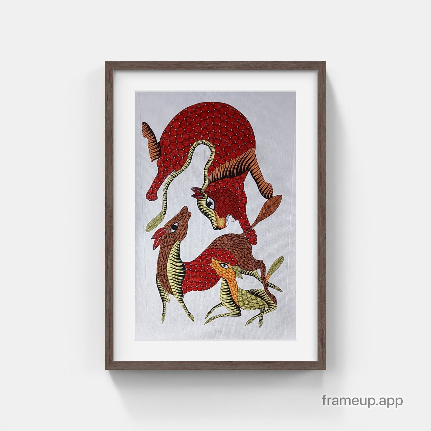Gond - Tiger and the deer family