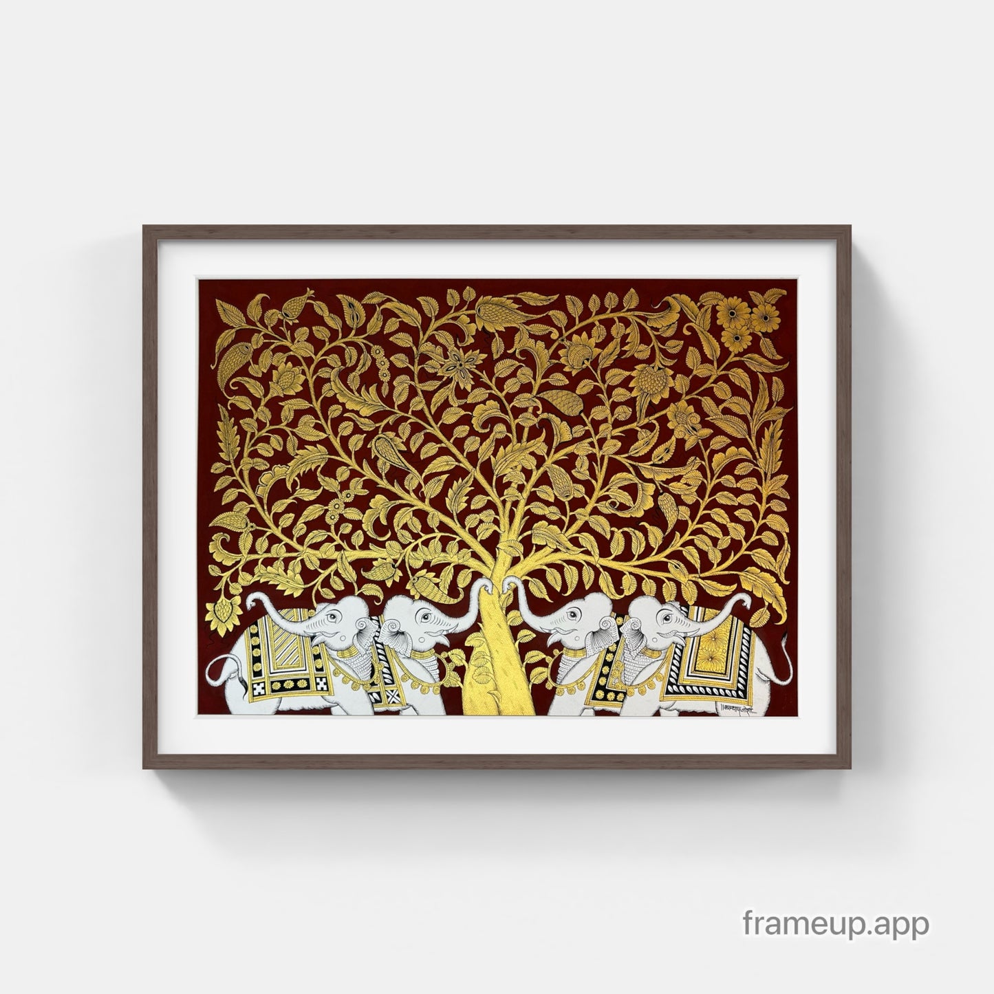 Phad - Tree of life with Elephants