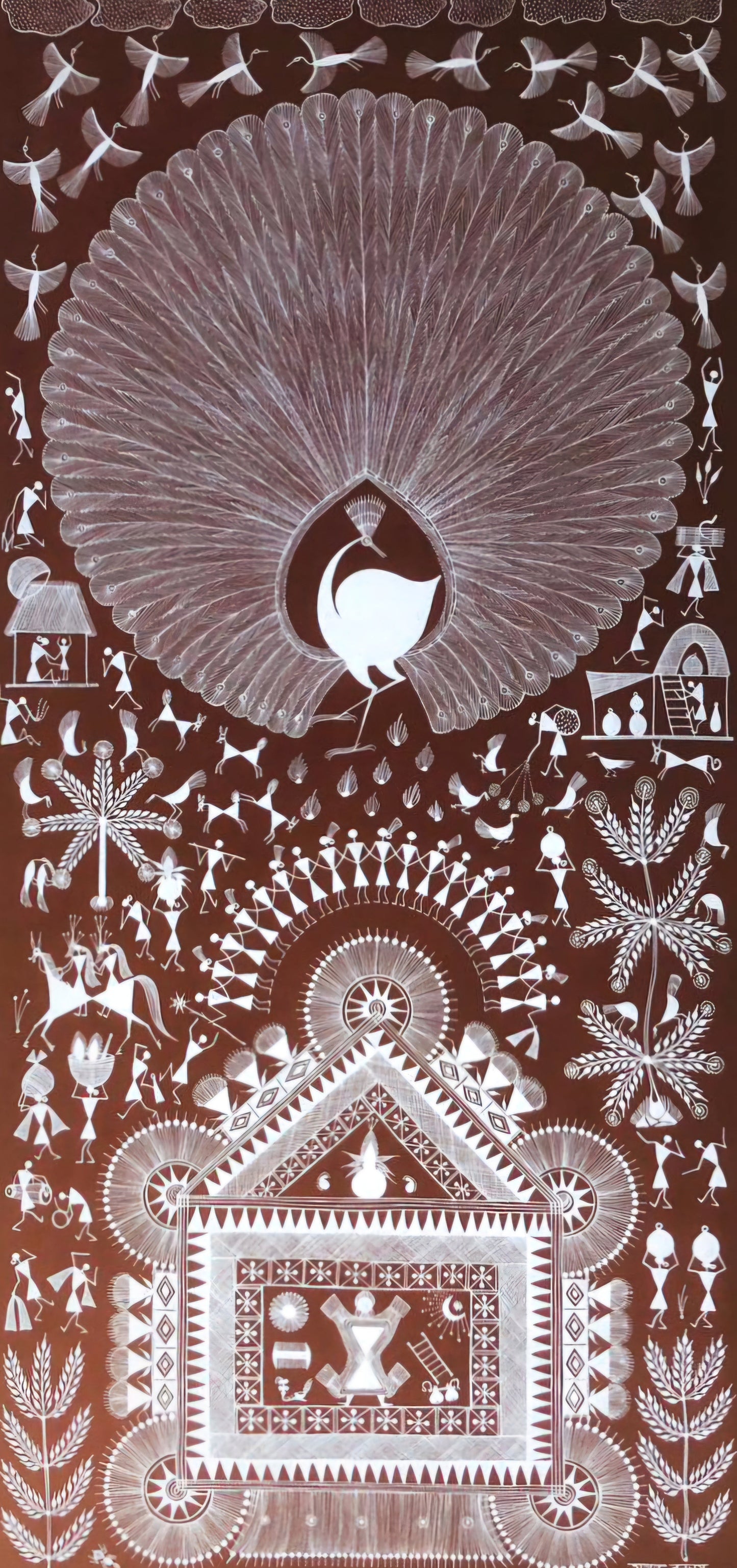 Warli - Tribals and the peacock