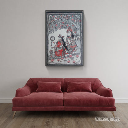 Madhubani - Radha Krishna